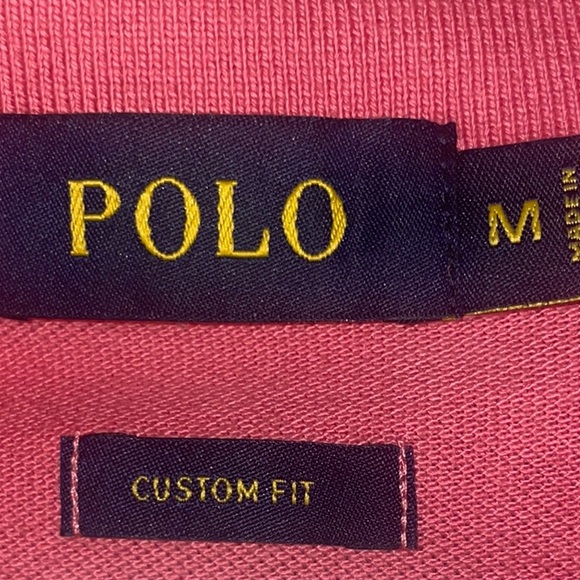 Polo by Ralph Lauren Men's Salmon Polo Shirt - Picture 2 of 3